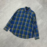 【古著】80’s High Sierra 黃藍格紋襯衫