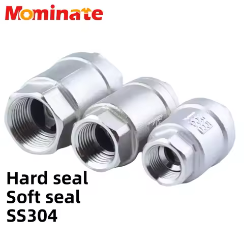 1/4" 3/8" 1/2" 3/4" BSPT Female 304 Stainless Steel One Way No-return Check Vertical Valve Hard Or S