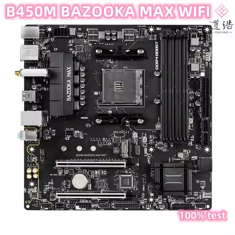 For B450M BAZOOKA MAX WIFI Motherboard 128GB M.2 HDMI Socket AM4 DDR4 Micro ATX B450 Mainboard 100% 