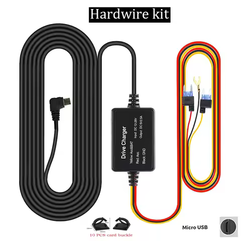 for 70mai Hardwire Kit Micro USB for 70mai 4K A800S A500S S500 D06 M300 LIte2 Hardwire Kit UP02 for
