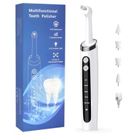 Electric Tooth Polisher 5-in-1 | 5 Modes LED Light Type-C IPX6 Waterproof Works with Any Toothpaste