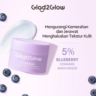 Glad2glow 5% Blueberry Moisturizer Cream 5x Ceramide Skin Barrier Repair 30g