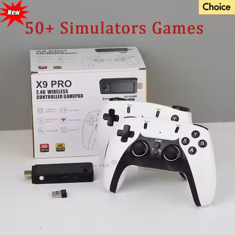 X9 PRO Video Game Console Built-in 50000 Games Retro Handheld Game Player 256G 4K TV Game Stick 2.4G