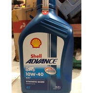 SHELL ADVANCE 10W-40 AX7 (MANUAL) SYNTHETIC BASED 4T 0.8LT OIL