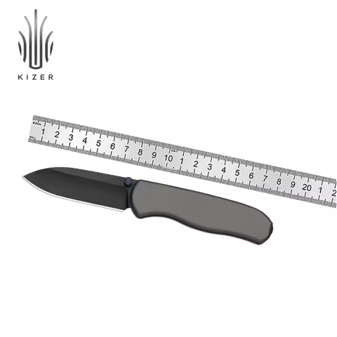 Kizer Pocket Folding Knife Drop Bear Zero Ki3619BDA1/BDA2/BDA3/BDA4 Elmax/M390 Blade With Aluminum H