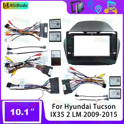 Hiirode Car Android Radio Stereo Player Frame Fascia For Hyundai Tucson IX35 2 LM 2009-2015 Panel Co