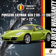 PORSCHE CAYMAN WIPER 987 2009-2012 Generation 2 MADE IN BELGIUM 24''+22" Front Wiper Blade SHENZO