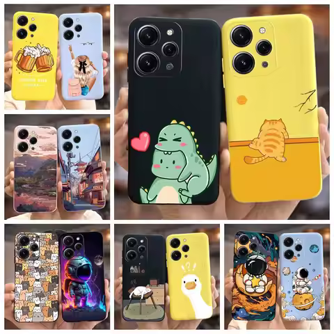 For Xiaomi Redmi 12 Case 6.79'' Cute Fashion Painted Cover Soft Silicone Phone Case For Xiaomi Redmi