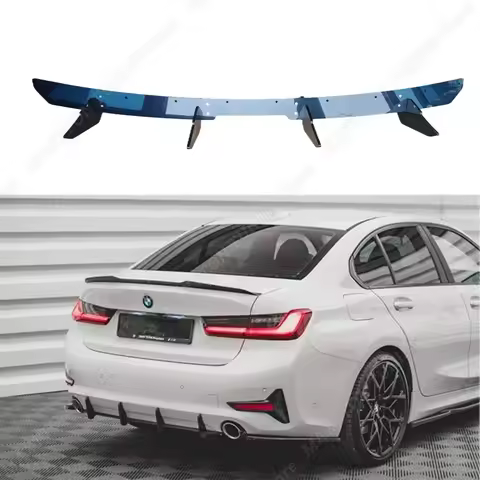 4 FINS MAXTON STYLE STREET PRO REAR DIFFUSER FOR BMW 3 SERIES G20 G21 318i 320i 320d 330i STANTARD S