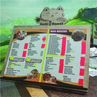 menu book holder, book holder, pemegang menu , menu stand