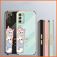 Casing Infinix Note 10 Note 10 Pro Note 10 Pro NFC Note 11 Note 12 G88 Note 12i 2022 Note 11 Pro Note 11S Smart 4 Smart 5 Smart 6 ram 3 Casing Comfortable Electroplated TPU Three Chai Dog Anti Drop Phone Case
