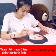 HCM-fast transfer1-3 days-Sawg-stretched frame-digital picture on request-color by number painting-d