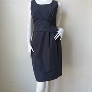 Vtg DKNY Black Party Dress / DKNY Black Silk Polyester Cocktail Dress Sz 4