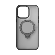 CURIO Matte Ring Case - Magnetic Phone Case with Stand Holder (ShockProof / 360° Rotatable / Smooth)