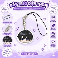 (EXPRESSIVE) BLUE LOCK phone lanyard mica acrylic keychain anime nagi chigiri isagi bachira kaiser n