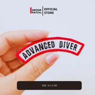 GP-077 ADVANCED DIVER EMBROIDERY DIVING BADGE PATCH COMPUTER LOGO EMBROIDERY