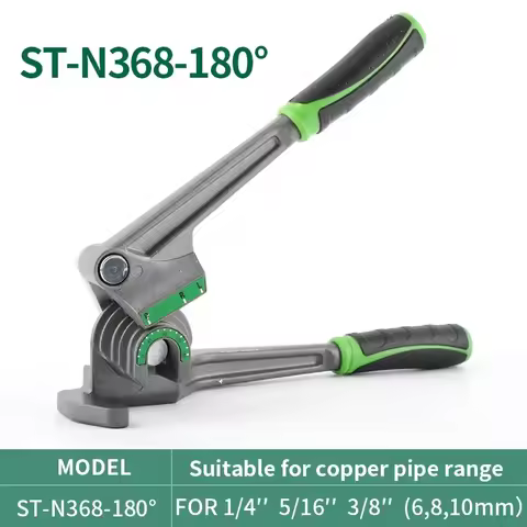 Pipe Bender Tool DSZH ST-N368-180 Tubing Bender 3-in-1 180° HVAC Copper Aluminum Tubes Bending Tool
