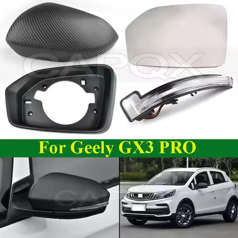 CAPQX Rearview Mirror Frame Lid Mirror Shell Cover For Geely GX3 PRO Mirror Glass Lens Turn Signal L