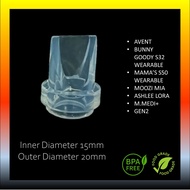 Wearable Breast Pump Duckbill Valve for Avent Bunny Goody S32 Mama's S50 Moozi Mia Ashlee Lora Duckb
