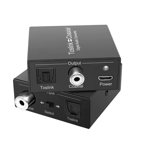 Digital Audio Converter Bi-Directional Digital Coaxial to Optical Converter Optical-to-Coaxial or Co