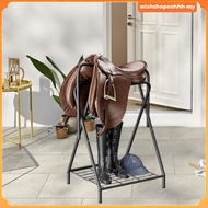[WishshopeehhhMY] Horse Saddle Rack Saddle Holder Folding Horse Saddle Stand Multifunctional Metal F