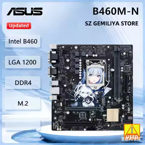 ASUS B460M-N Motherboard Intel B460 LGA 1200 DDR4 M.2 support Core i3-10100 10400 10700 10900 G6505 