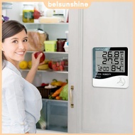 ABS Digital Thermometer Electronic Hygrometer Hourly Chime Clock Multi-functional Temperature Humidi