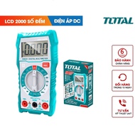 Đồng hồ đo điện vạn năng TOTAL TMT460012 màn hình LCD 2000 số đếm đo AC/DC đến 600V 10A 20MΩ Bh 6 th