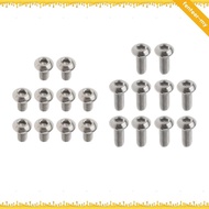 [FenteerMY] M3 Polished Titanium  screw  Allen Socket  Screws, Quantity of 10 Pieces, M3 x 6mm, M3 x
