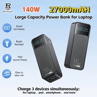PD140W 27000mAH Laptop Power Bank Super Fast Charging Digital Display Columnar PowerBank