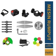 IRONHOOF Bateri Mesin Rumput 12V 88V 188V 288V Grass Cutter Battery Spare Part Charger Blade