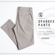 GOODWIN - 9724 SPANDEX PANTS กางเกงขายาวผู้ชาย ผ้ายืด สีพื้น Slim fit