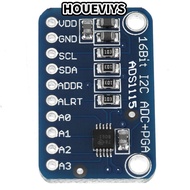 HOUEVIYS Analog To Digital Module, 4 Input Channels I2C Interface ADS1115 Development Board, Low Pow