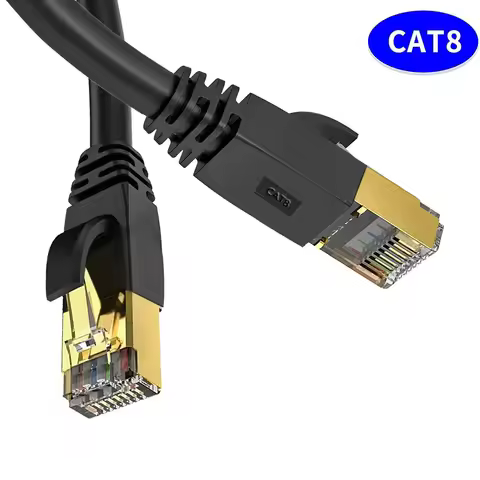 40Gbps 2000MHz Cat8 Ethernet Cable 10 20 30 Meter Rj 45 CAT 8 Gaming High Speed Network Cable Lan Co