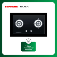 Elba 2 Burner Built-in Glass Cooker Hob EGH-K8842G(BK)