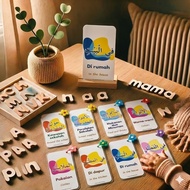 Flashcard UPKK 3 Bahasa – Malay English