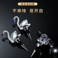 Red Wine Stopper Crystal Wine Bottle Stopper Wine Stopper Swan Wine Stopper Household Anti-dust Wine