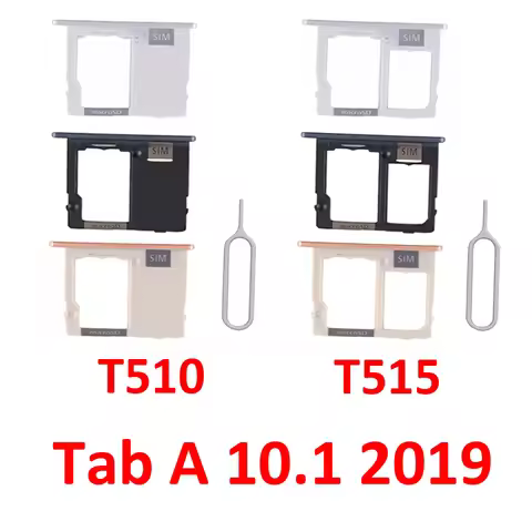 For Samsung Galaxy Tab A 10.1 2019 T510 T515 Phone New SIM Chip Micro SD Card Tray Holder Pocket Par