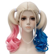 Harley Quinn Cosplay แจ็คเก็ต เสื้อยืด สีสันสดใส สำหรับผู้หญิง เสื้อผ้าฮาร์ลี่ ควิลล์ วันฮาโลวีน เสื