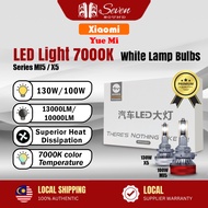 YueMi 1Pair 100/130W Car Led Head Light 7000K White Lamp Bulbs Xiaomi Ecosystem X5/MI5