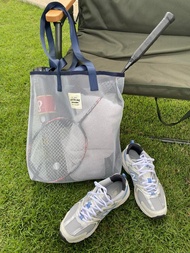 淺灰色網眼袋 / 購物袋 / 健身袋 / 雜貨袋 / 沙灘袋 / M尺寸