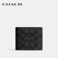 COACH กระเป๋าสตางค์ผู้ชายรุ่น Id Billfold Wallet In Signature Canvas CY394 QBMI5 สีหลากสี