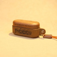 Panasonic Technics EAH-az100 Walnut Genuine Leather Mixed Earphone Protective Case | Wooden Solid Wo