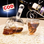 Crystal Skull Vodka Bottle 750ml Glass Drink Bottle