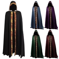 Men 5 Colors Long Cloak Medieval Church God Staff Loose Dress Cloak Cloak
