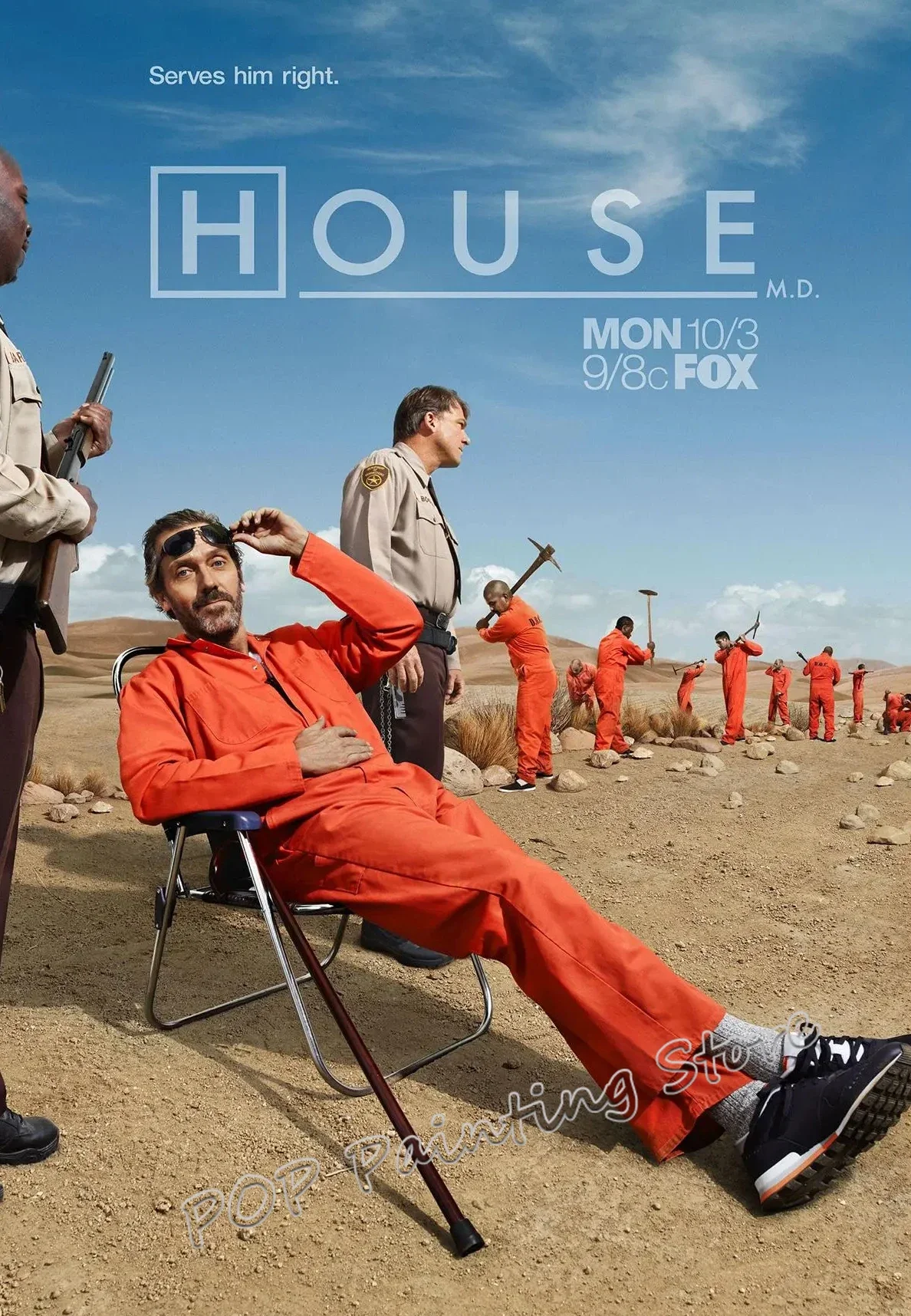 Medical Drama House MD TV Show Poster Suspense Detective Drama With Reasoning Canvas Paintinmg Wall 
