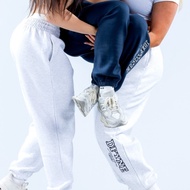 DFYNE Sweatpants Lace-Up Rope Trousers Fitness Training Embroidered Sportswear Leggings Fleece Runni