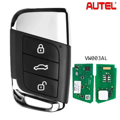Autel Razor Style Universal Smart Key VW003AL IKEYBW003AL 3 Buttons for Autel Smart Key for KM100 IM