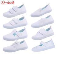 Children White Shoes Boys Girls White Canvas Shoes Dance Shoes Kindergarten White Shoes White Sneake