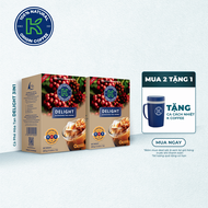 [COMBO 2 TẶNG CA] Cà Phê Sữa Hòa Tan K Delight 3in1 255g (Hộp 15 gói x 17g) - Thương Hiệu K COFFEE